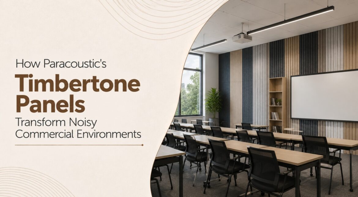 How Paracoustic's Timbertone Panels Transform Noisy Commercial Environments